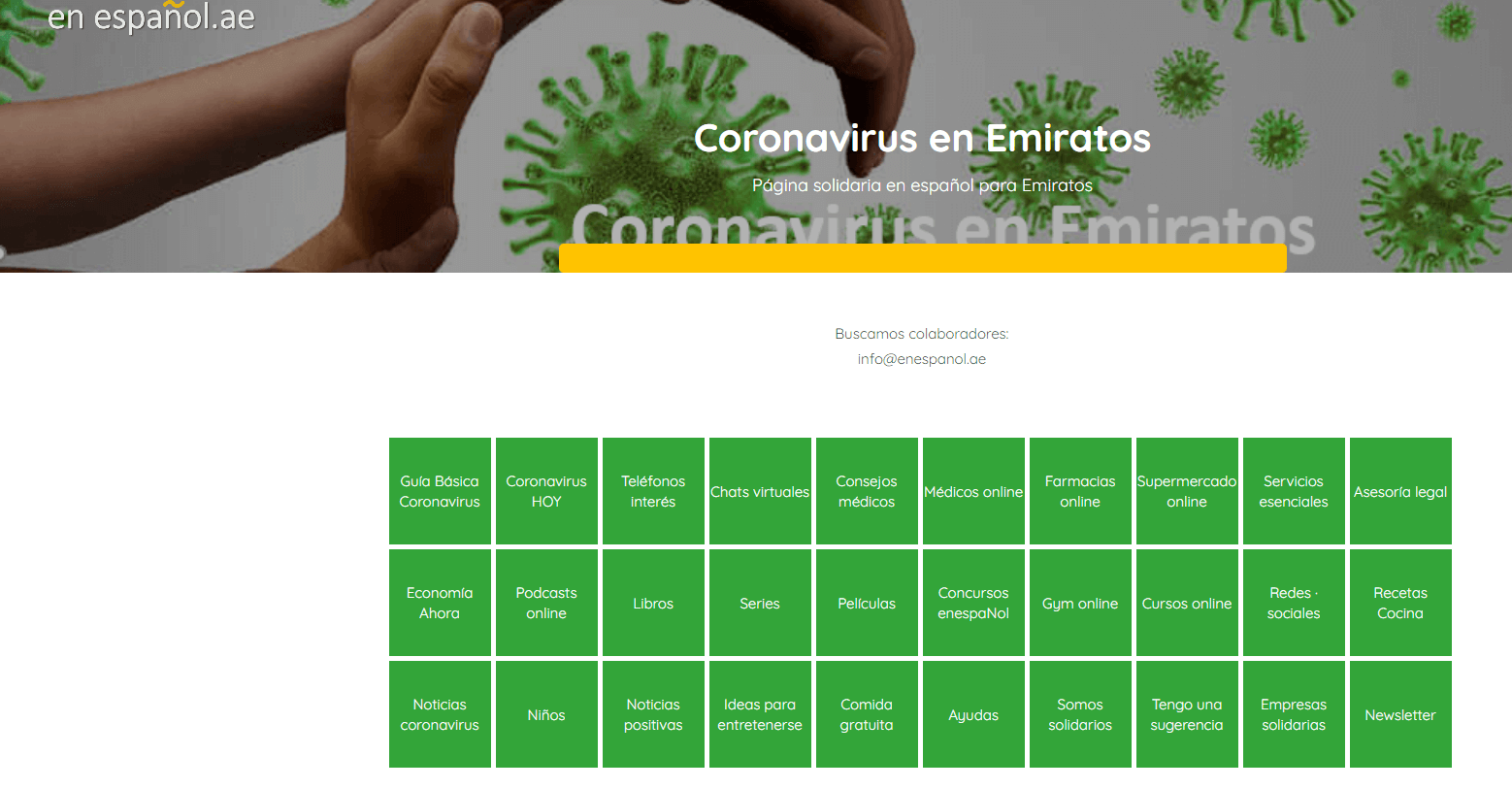 Español Coronavirus en Emiratos COVID 19