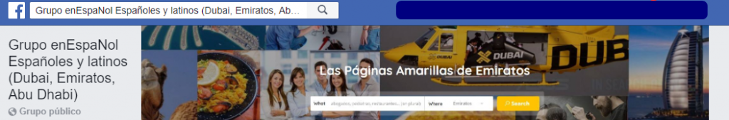 Grupo de Facebook españoles en dubai emiratos abu dhabi español espanol