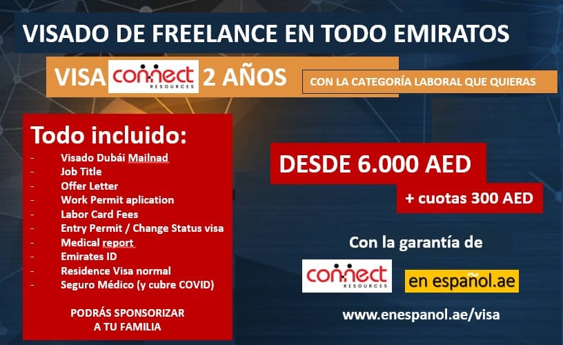 visa visado años freelance trabajo residencia emiratos dubai abu dhabi barato